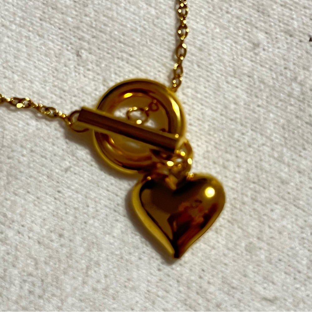 Trendy Jewels Gold Heart Necklace - Picture 2 of 5